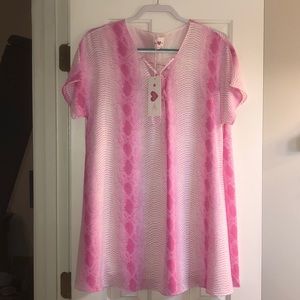 Buddy Love Hot Pink Snake Print Dress/Tunic